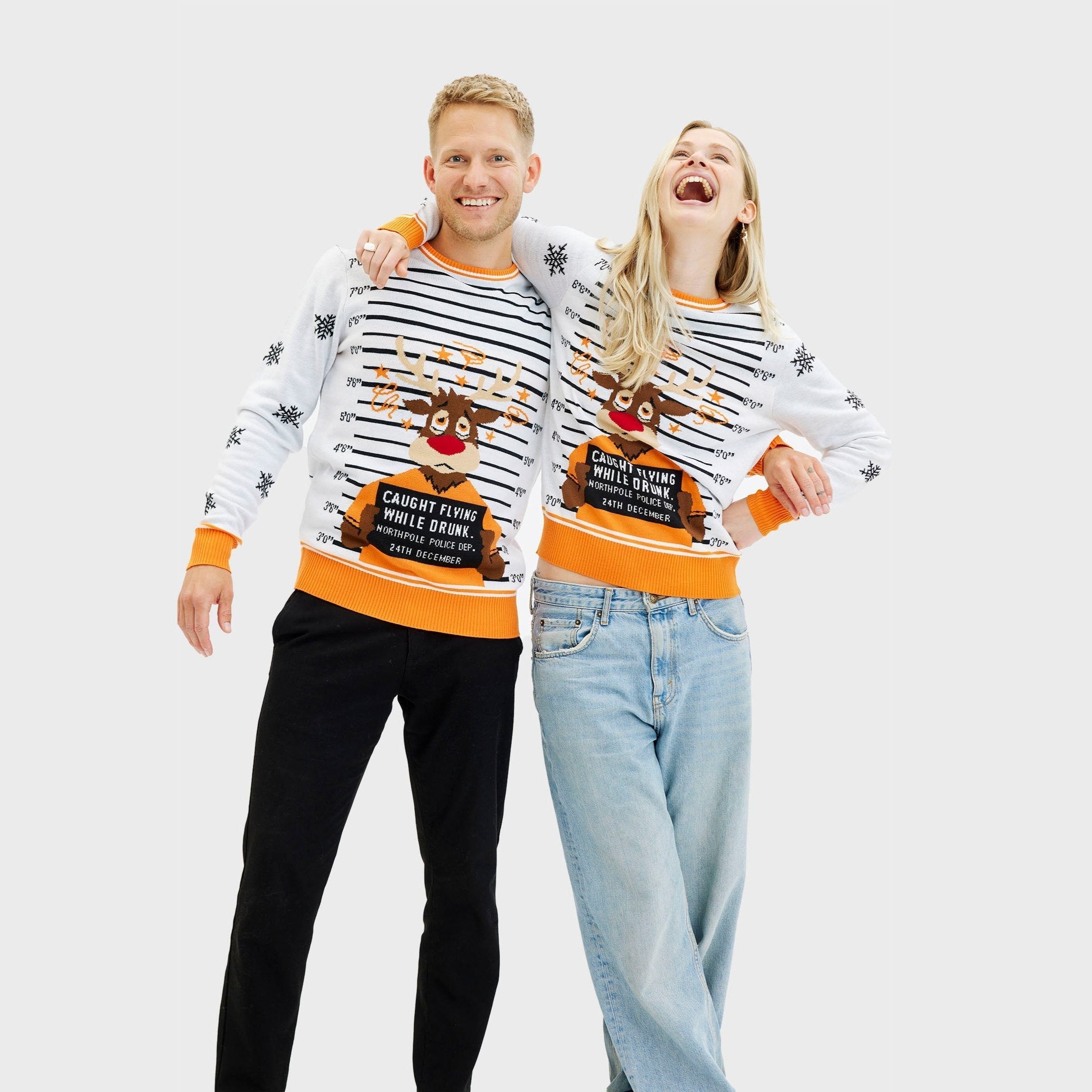 Criminal Rudolph Christmas Sweater โ Women